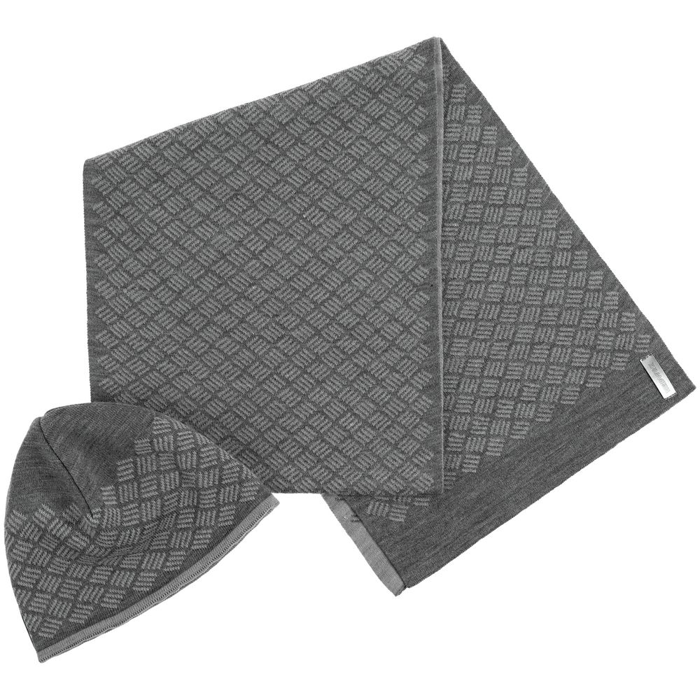 Набор Hard Work: шапка и шарф и подарки фото на сайте Print logo.