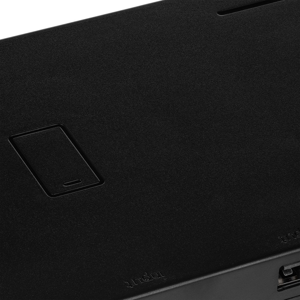 Станция беспроводной зарядки с часами fullStack — пример нанесения логотипа (Indivo) | Print Logo