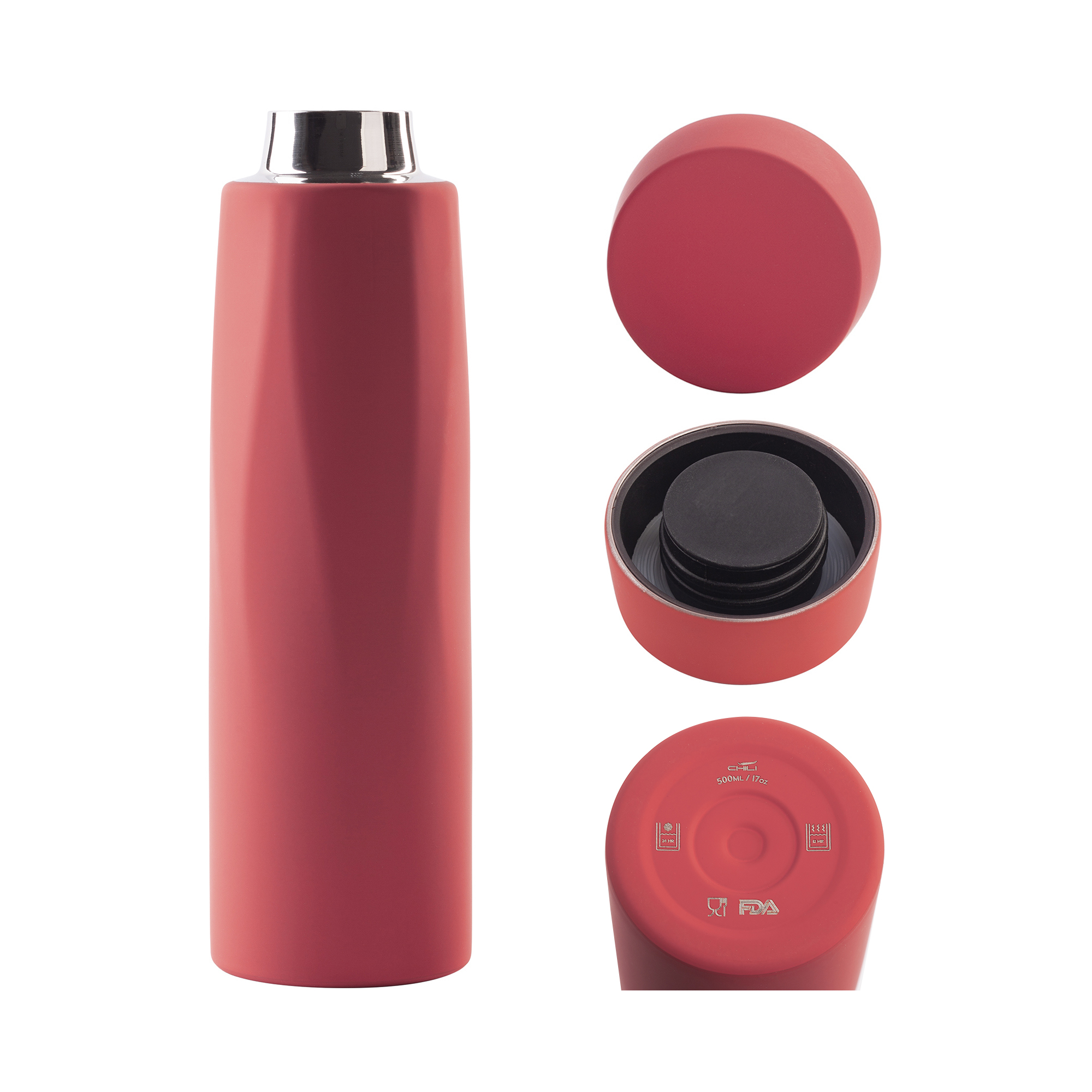 Термос "Calypso", покрытие soft touch, 500 мл фото на сайте Print Logo.