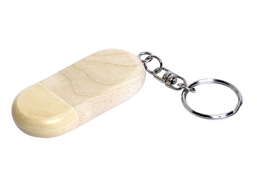 USB 3.0- флешка на 128 Гб овальной формы и колпачком с магнитом с логотипом  | Print Logo