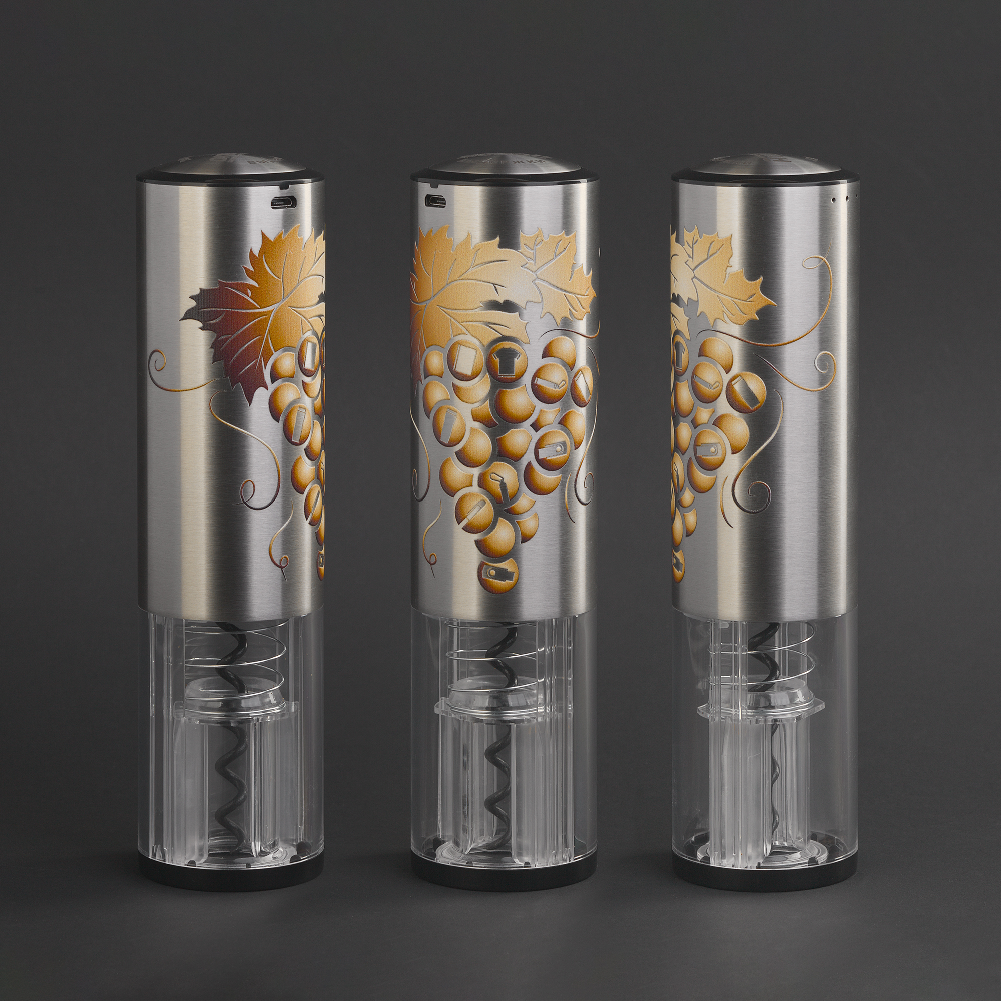 Штопор автоматический "Сомелье" с батареей, 500 mAh фото на сайте Print Logo.