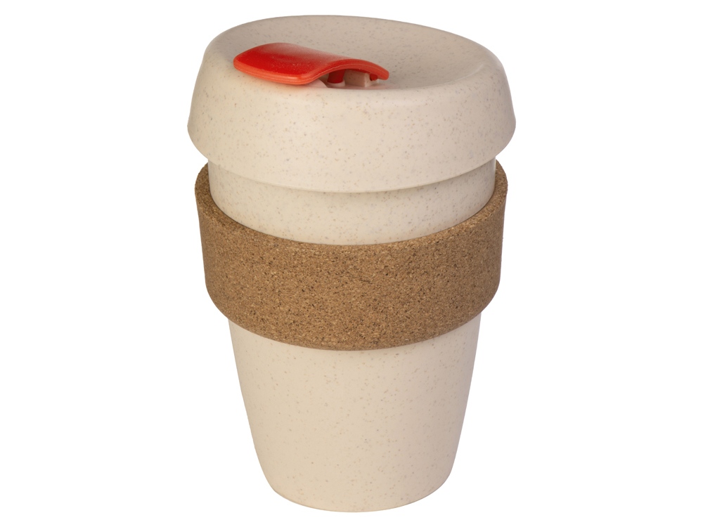 Стакан из пшеничного волокна с двойными стенками Pino с логотипом  | Print Logo